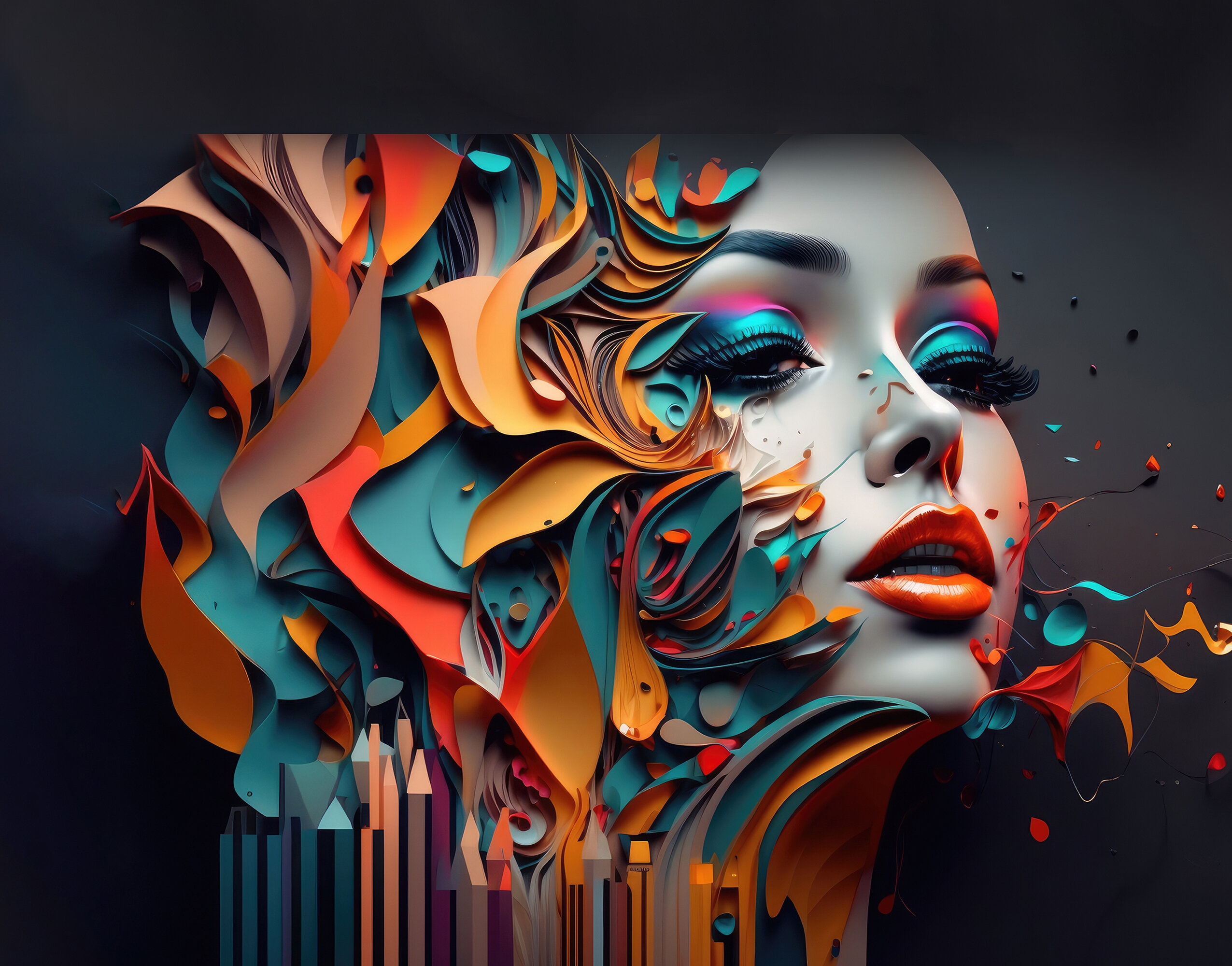 Abstract Kadın Duvar Kağıdı