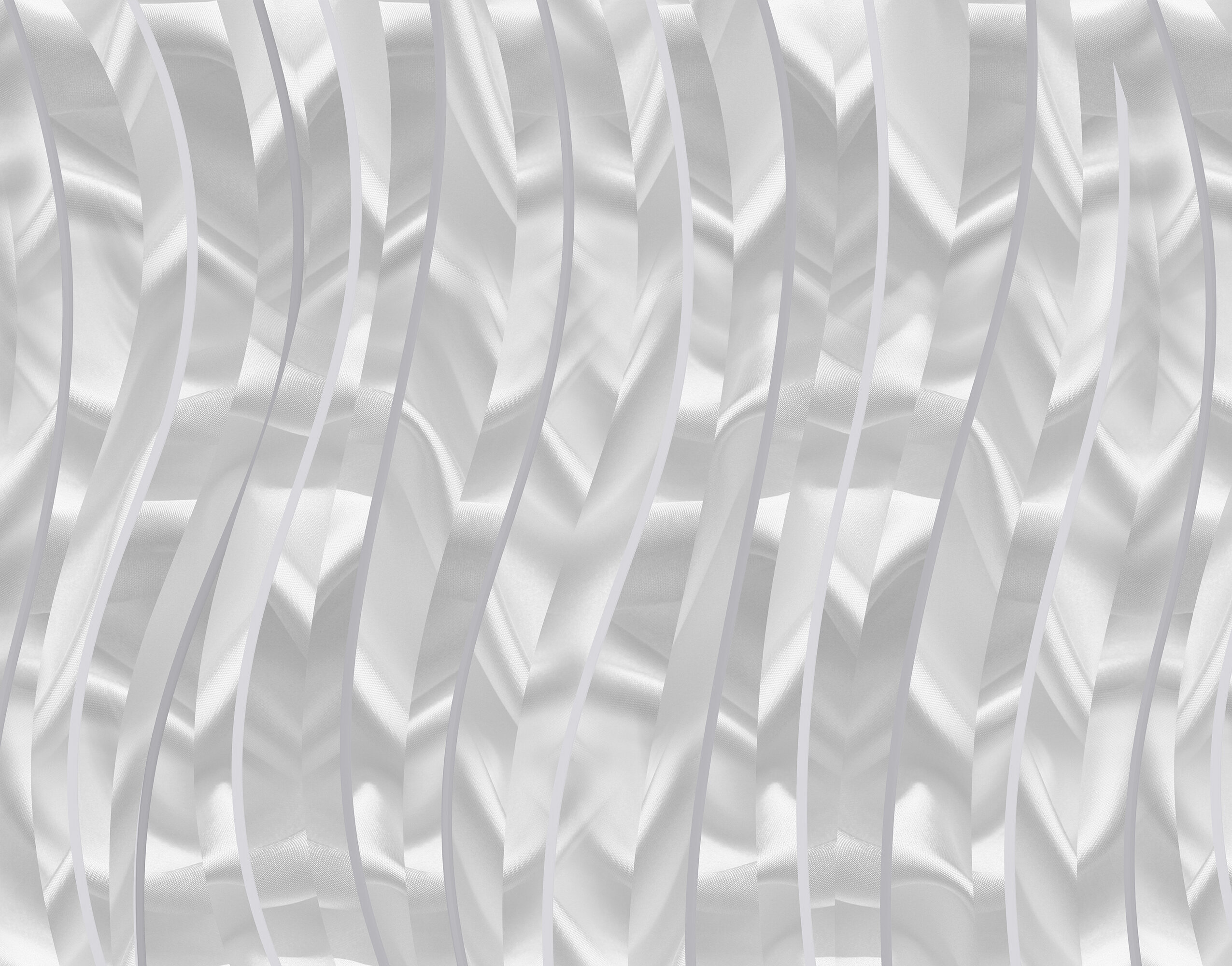 Beyaz Saten Dokusu Modern Geometric ve Minimalist Zarafet Duvar Kağıdı