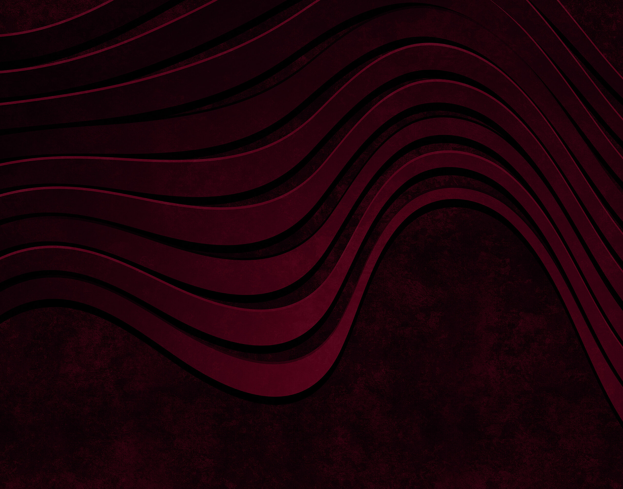 Bordo Siyah Dalgalı Çizgili Abstrakt Wave Koyu Modern Dramatik Duvar Kağıdı