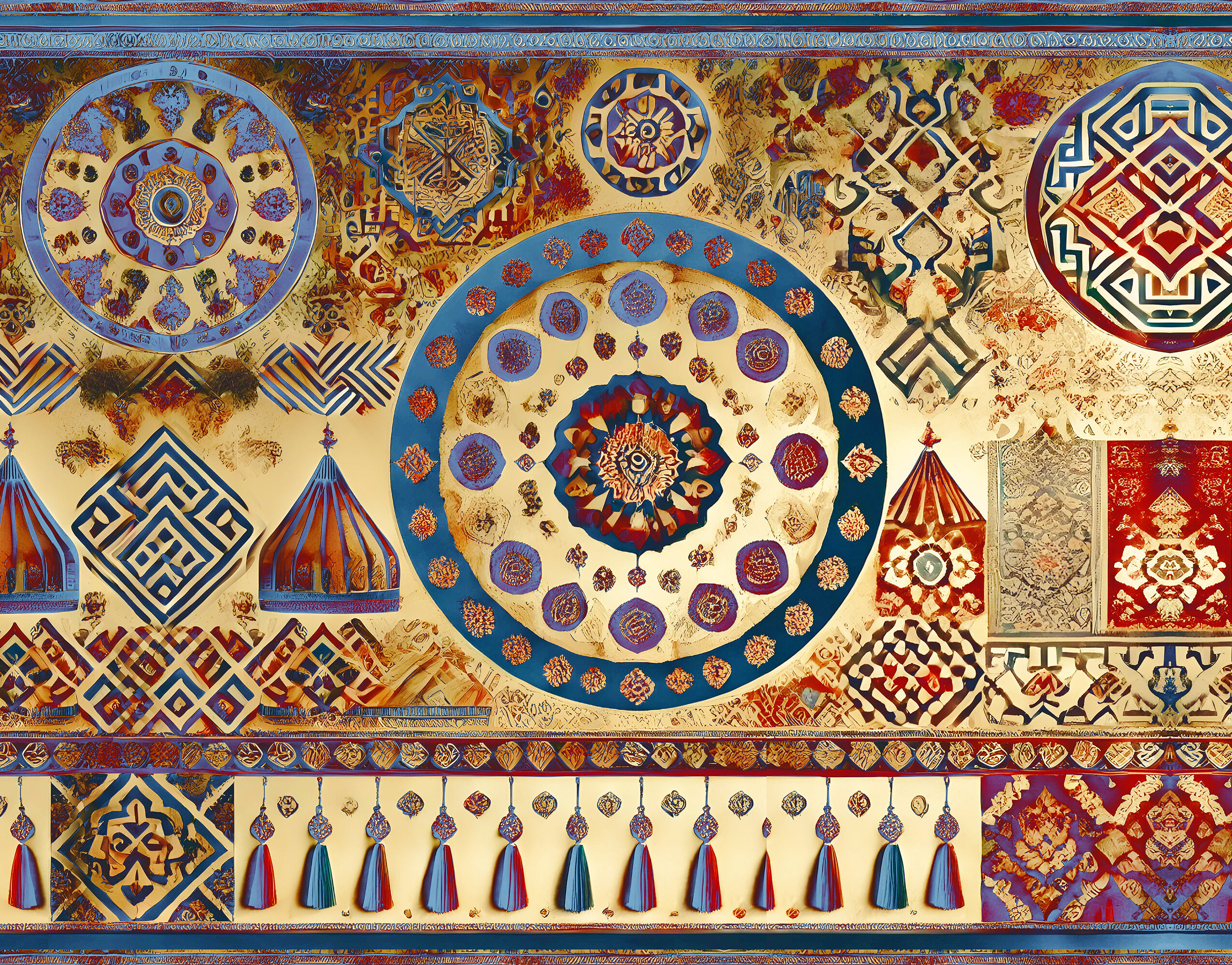 Geleneksel Anadolu Motif Duvar Kağıdı