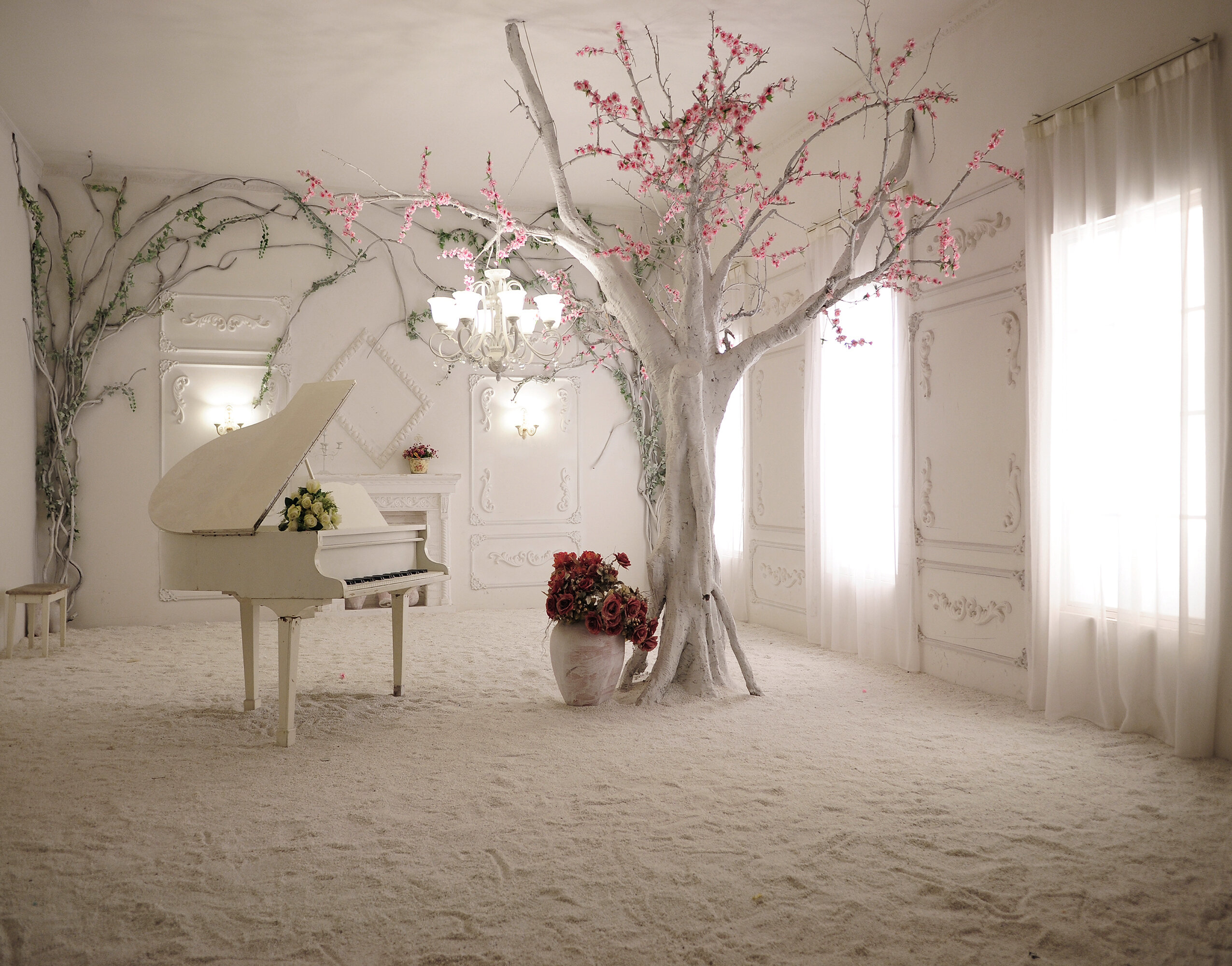 Piano Motifli Duvar Kağıdı